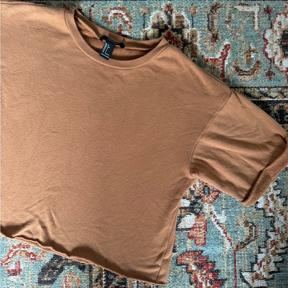 Forever 21 Tan Cropped Top